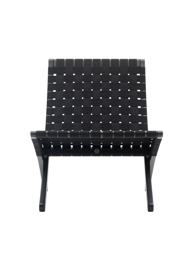 MG501 Cuba Lounge Chair, Paper Cord — Black