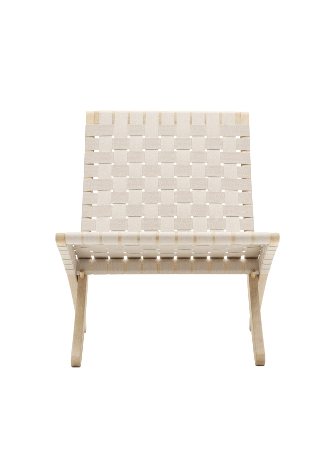 MG501 Cuba Lounge Chair, Paper Cord — Natural